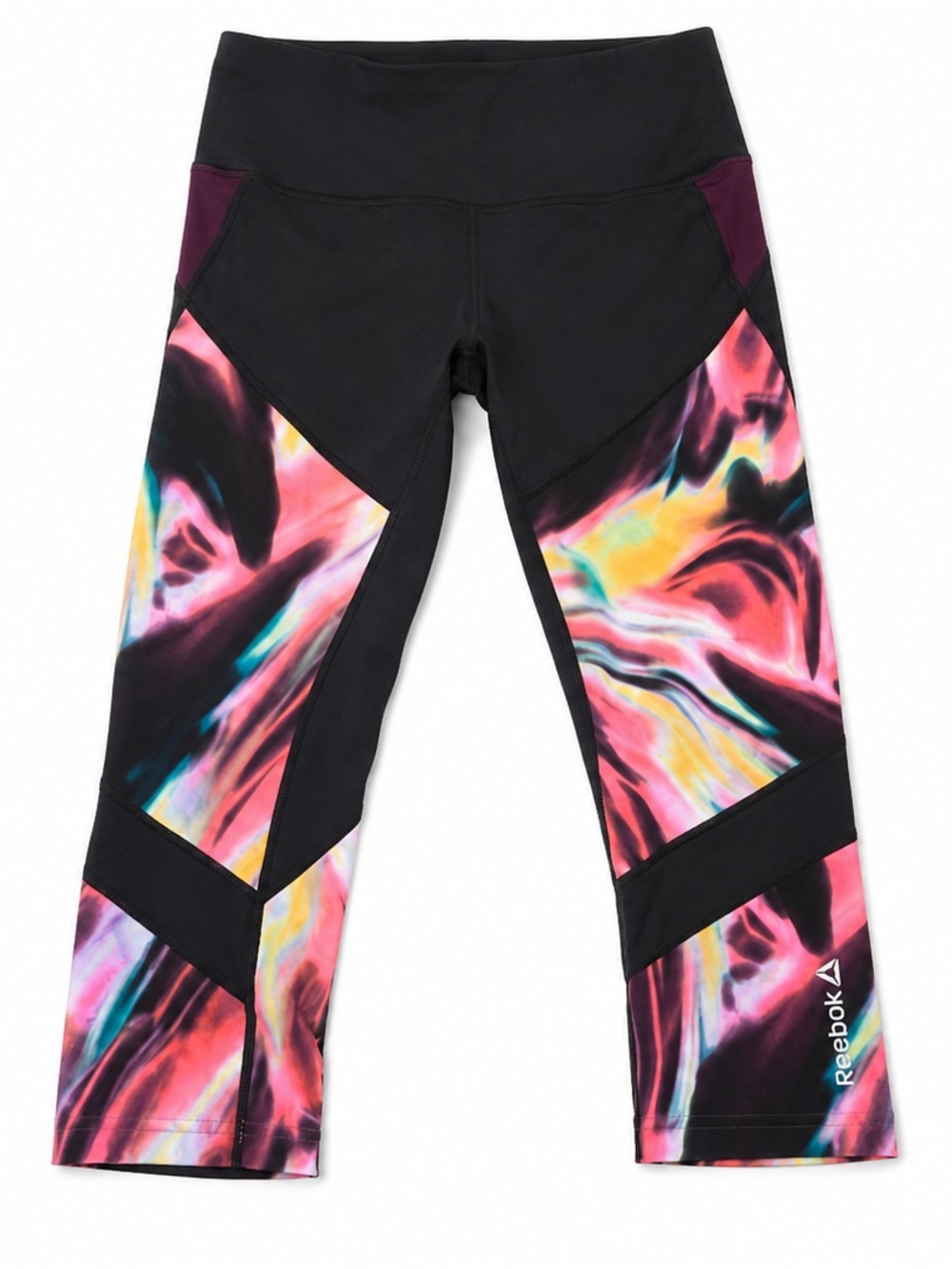 Reebok cropped multicolor workout pants
